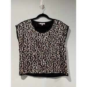 Jennifer Lopez JLO Sequin Top Womens Small Party Vacation Going Out Holiday